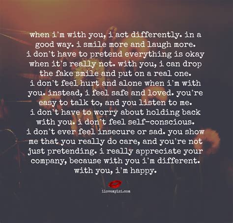 Im Happy With You Quotes Quotesgram