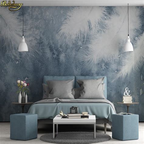 Beibehang Nordic Custom Fresh Hand Painted Papel De Parede Wall Paper