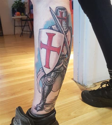 Templar Knight Color Tattoo By Steve Malley Tattoonow