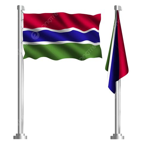 Ondeando La Bandera De Gambia Png Vectores Psd E Clipart Para