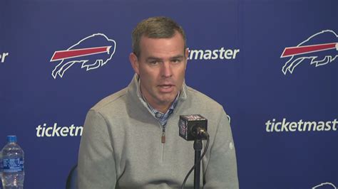 General Manager Of The Buffalo Bills Brandon Beane Speaks To The Media Following Last Game Of