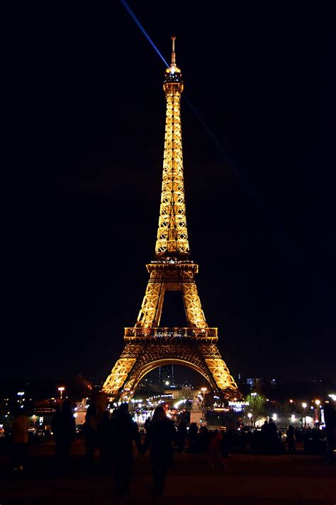 Hd Wallpaper Eiffel Tower Paris Cityscape France Night Building