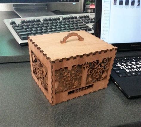 Laser Cut Decorative Wooden Box Template Free Ai File Dezin