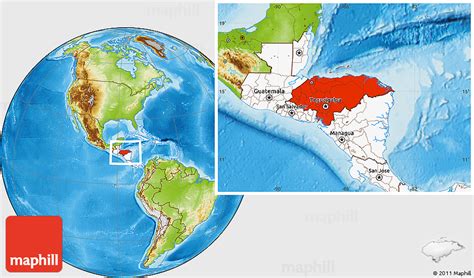 Where Is Honduras On A World Map Map
