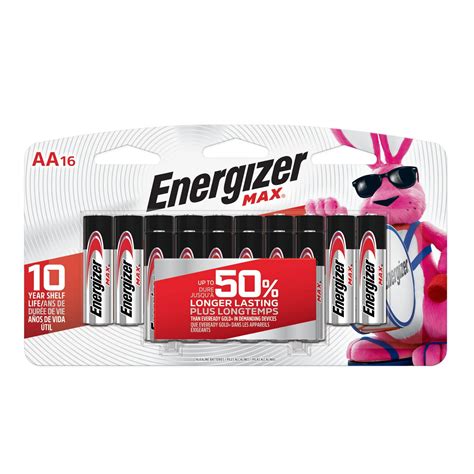 Energizer Aa Alkaline Batteries 16 Pack Academy