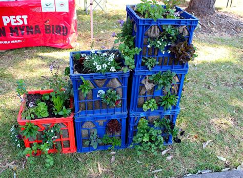 Black, blue, green and red colors. View source image | Milk crates, Crates, Garden