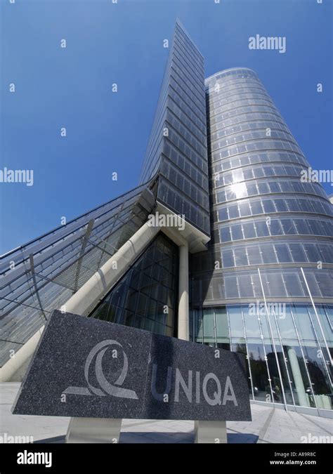 Vienna Office Tower Uniqua Tower Stock Photo Alamy