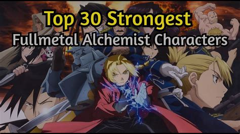 Top Strongest Fullmetal Alchemist Brotherhood Characters Youtube