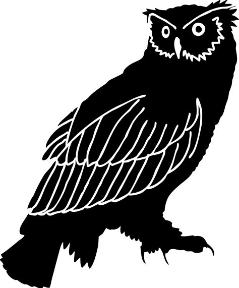 Crmla Flying Owl Silhouette Clipart