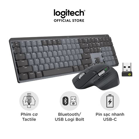 Combo Bàn Phím Logitech Mechanical Và Chuột Logitech Mx Master 3s Kit