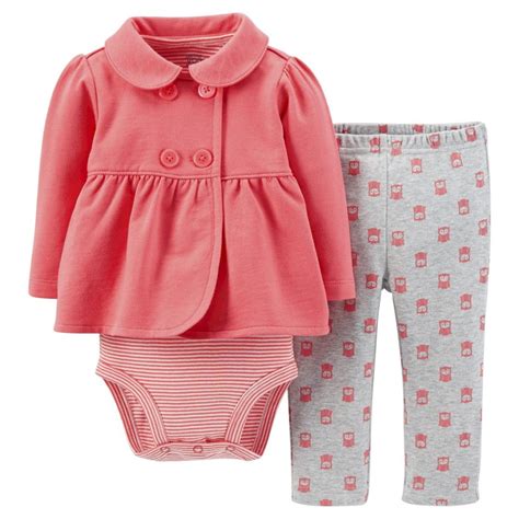 Just One You Made By Carters Newborn Girls 3 Piece Owl Set Carters