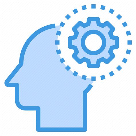 Brain Gear Head Human Mind Setting Thinking Icon Download On