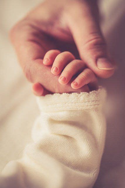 Mano De Bebé Agarrando Un Dedo Foto Newborn Newborn Baby Photos