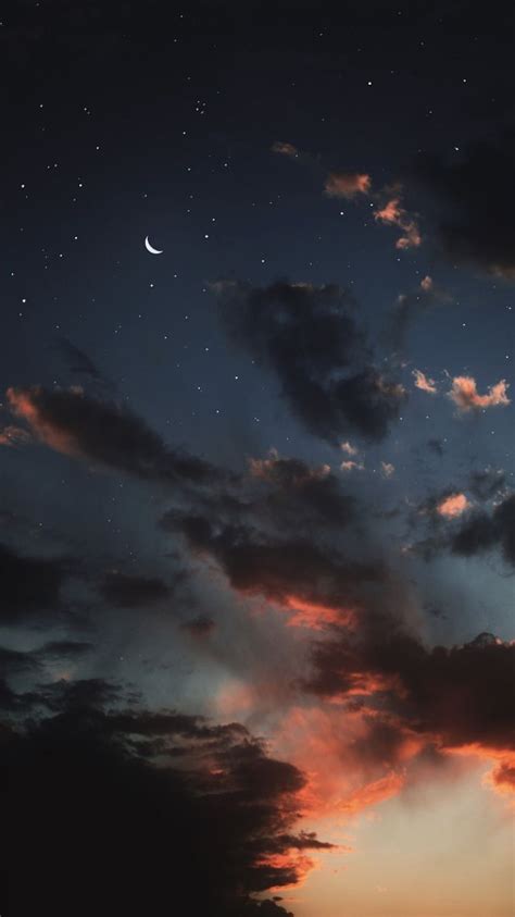 Aesthetic Night Sky Wallpapers Wallpaper Cave