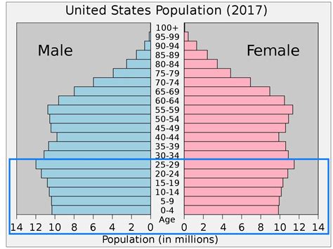 Age Distribution United States 2017 Bigger Youth Box B