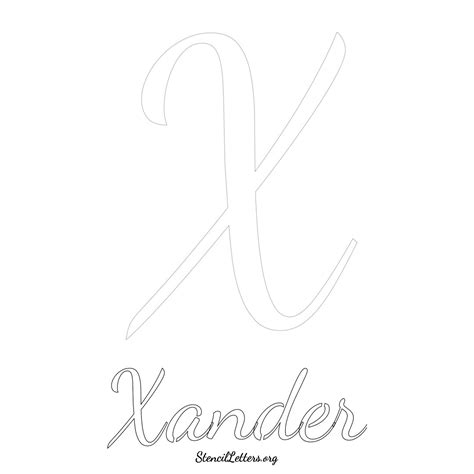 Xander Free Printable Name Stencils With 6 Unique Typography Styles And