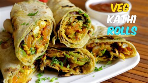 Weekend Special Best Veg Kathi Roll Easy Vegetable Roll Recipe By