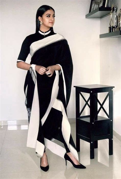 Pin By Anuradha On Keerthy Suresh Indian Sari Dress Kurti Designs