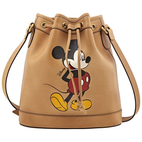 Gucci Ladies Disney Mickey Print Bucket Bag 602691 1oiaw 9887