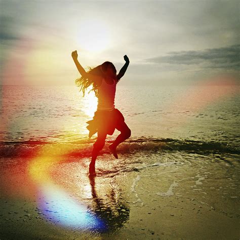 Girl Dancing On The Beach Photograph By Skip Nall