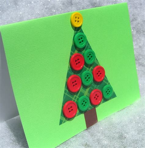 Aprovecha las vacaciones de navidad para hacer manualidades. Tarjetas de Navidad con botones - Manualidades Name