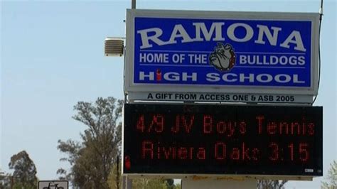 Ramona High School Sign
