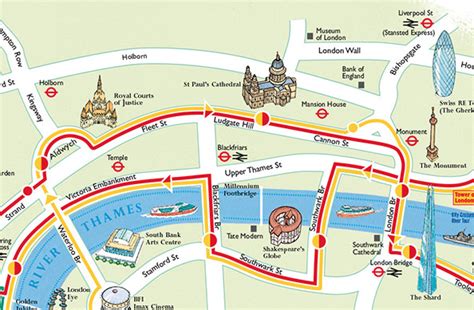 London Big Bus Tour Map