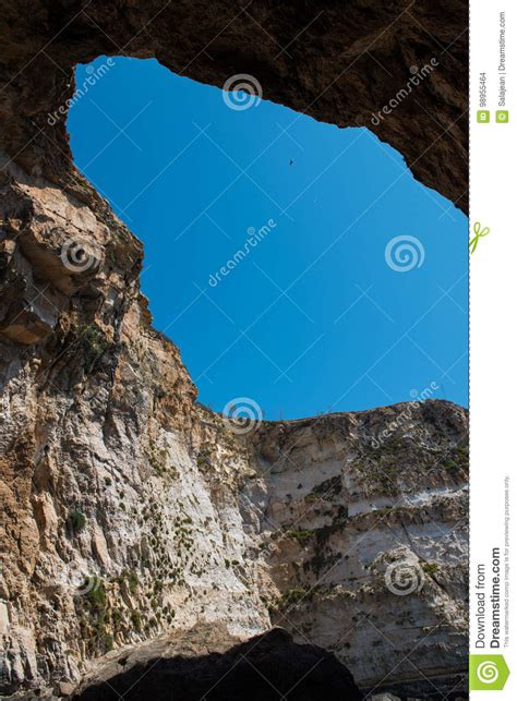 Gigantic Sea Caves In Malta Stock Photo Image Of Background