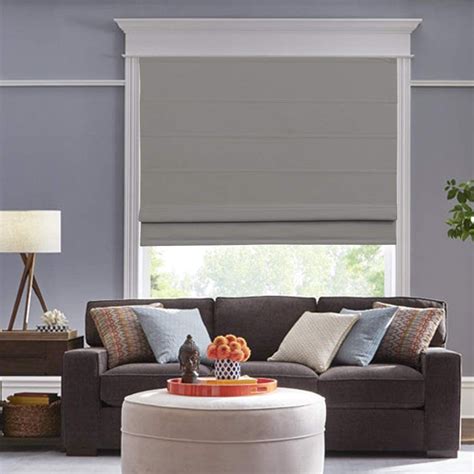 Roman Shades Blackout Window Shades Taupe 395 W X 60l Inches Fabric
