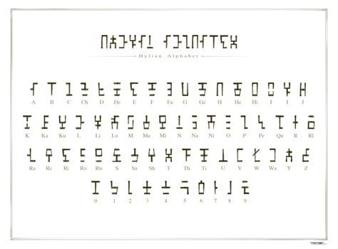 Hylian Alphabet By Whitefoxcub On Deviantart Alphabet Writing