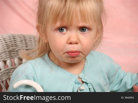 Adorable Pouting Child Free Stock Photos Stockfreeimages