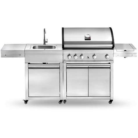 Gasgrill Grandhall Elite G4 Mit Spüle Schornstein Fachhandel