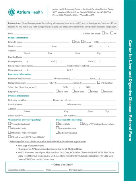 2019 Atrium Health Center For Liver And Digestive Disease Referral