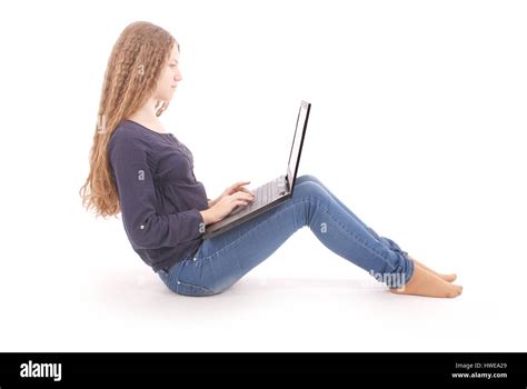 Student Teenage Girl Sitting Sideways Hi Res Stock Photography And