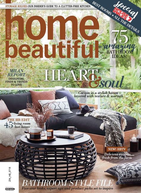 Australian Home Beautiful Back Issue July 2018 Digital