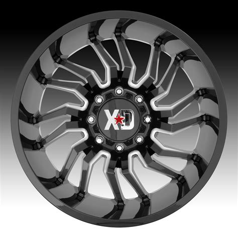 Xd Series Xd858 Tension Gloss Black Milled Custom Truck Wheels Rims