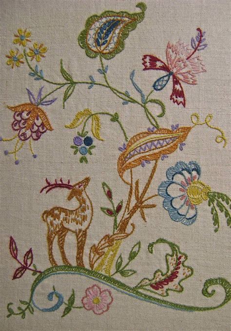 jacobean-embroidery-framed-vintage-embroidery,-jacobean-embroidery,-embroidery-patterns
