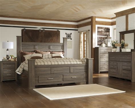 A wide variety of king bedroom sets options are available to you, such as appearance, specific use. Majik | Juararo King Poster Storage Bed, Dresser, Mirror ...