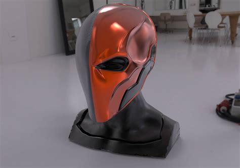 Deathstroke Mask 3d Print Ready Stl File Wearable Size Etsy