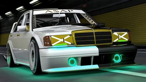 A AP Rockys Custom Mercedes 190E Cinematic Assetto Corsa Car Mod
