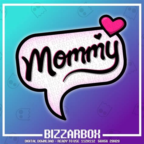 say mommy twitch emote twitch emotes twitch instant download etsy