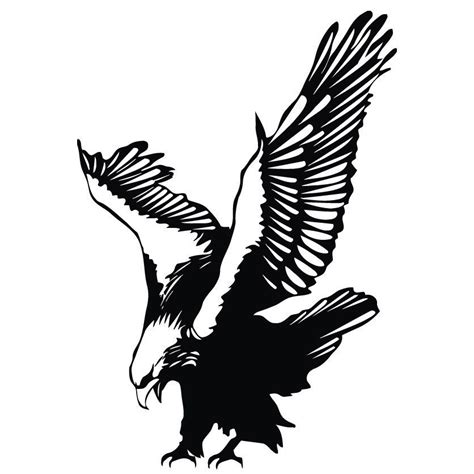 Diving Eagle Vinyl Wall Art Decal Blackeasy To Apply You Will Get The