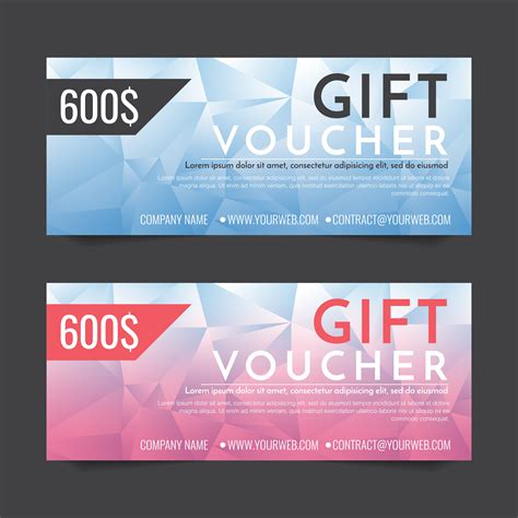 Gift Voucher Vector background for banner - Download Free Vectors, Clipart Graphics & Vector Art