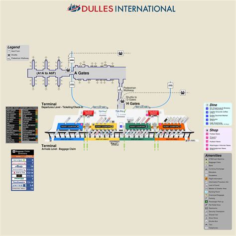 Dulles Terminal B Map