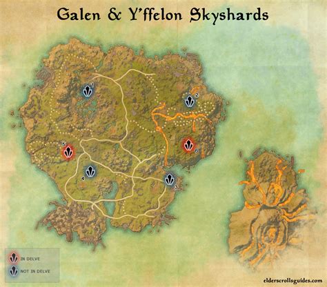 Galen Yffelon Islands Skyshards Map Elder Scrolls Online Guides