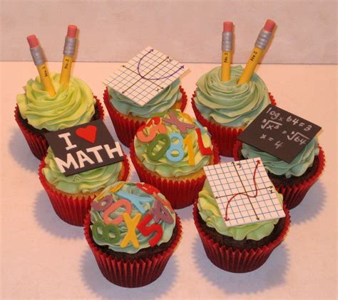 Math Teacher Teacher Cupcakes Teacher Cakes School Cupcakes