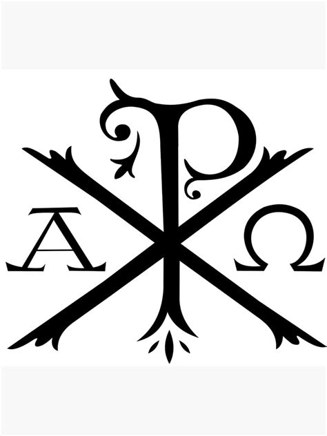 Chi Rho Christian Symbol Alpha And Omega Poster For Sale By