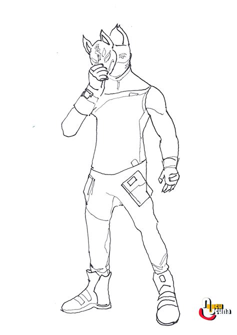Fortnite Drift Free Coloring Pages