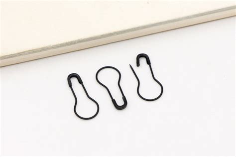 100pcs Black Safety Pins Bulb Safety Pin Coiless Safety Pins Etsy