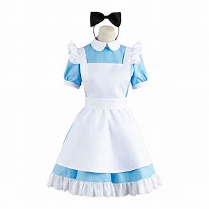 Alice In Wonderland Alice Blue Dress Cosplay Costume Plus Size Cosplayrr